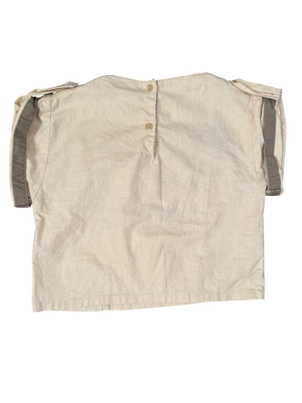 Vintage Embroidered Safari Tiger Cotton Crop Top - Picture 5 of 8
